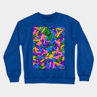 Neon Sprinkles Colorful Mix Photograph Crewneck Sweatshirt